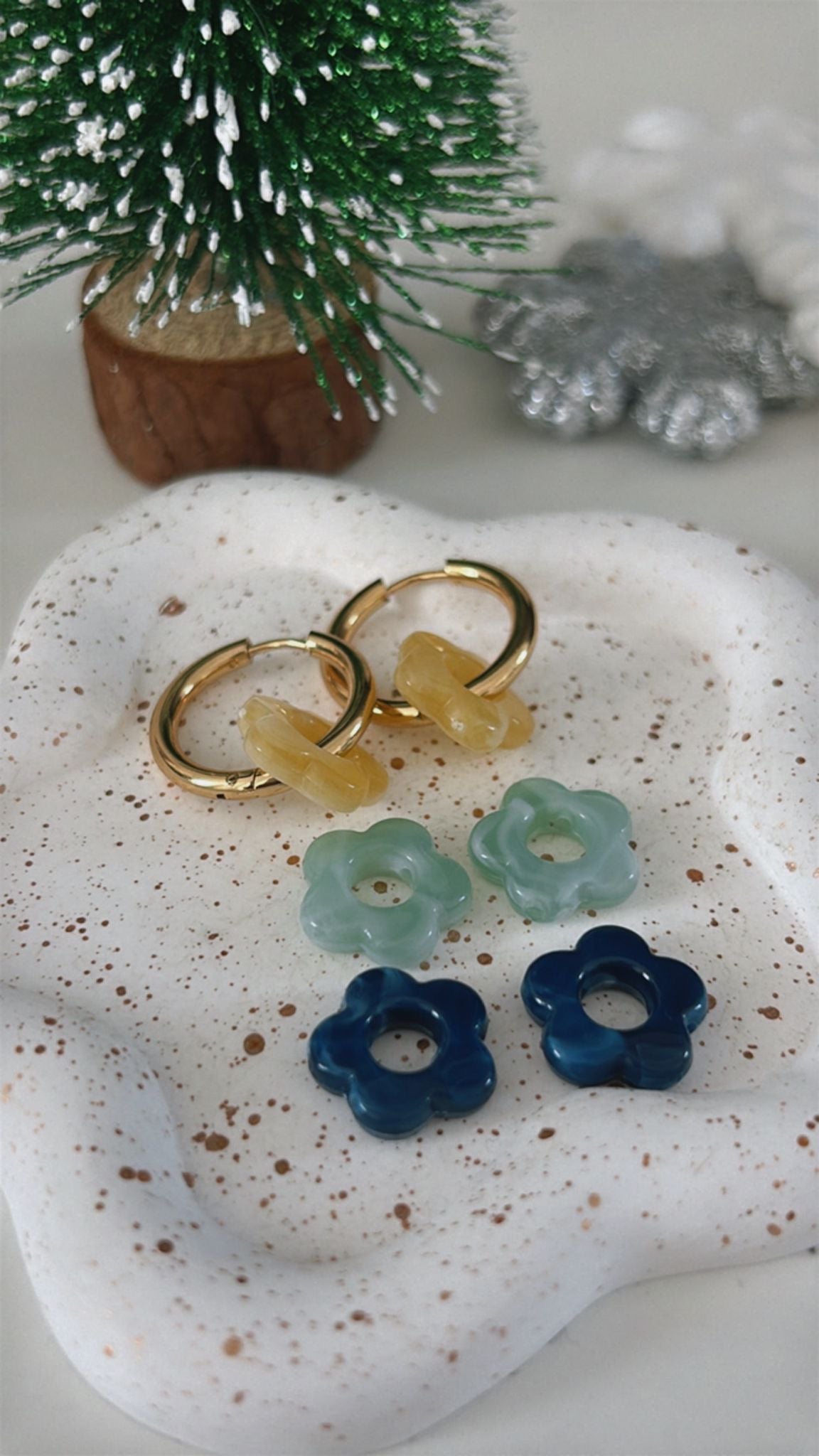Colorful Flowers Earrings