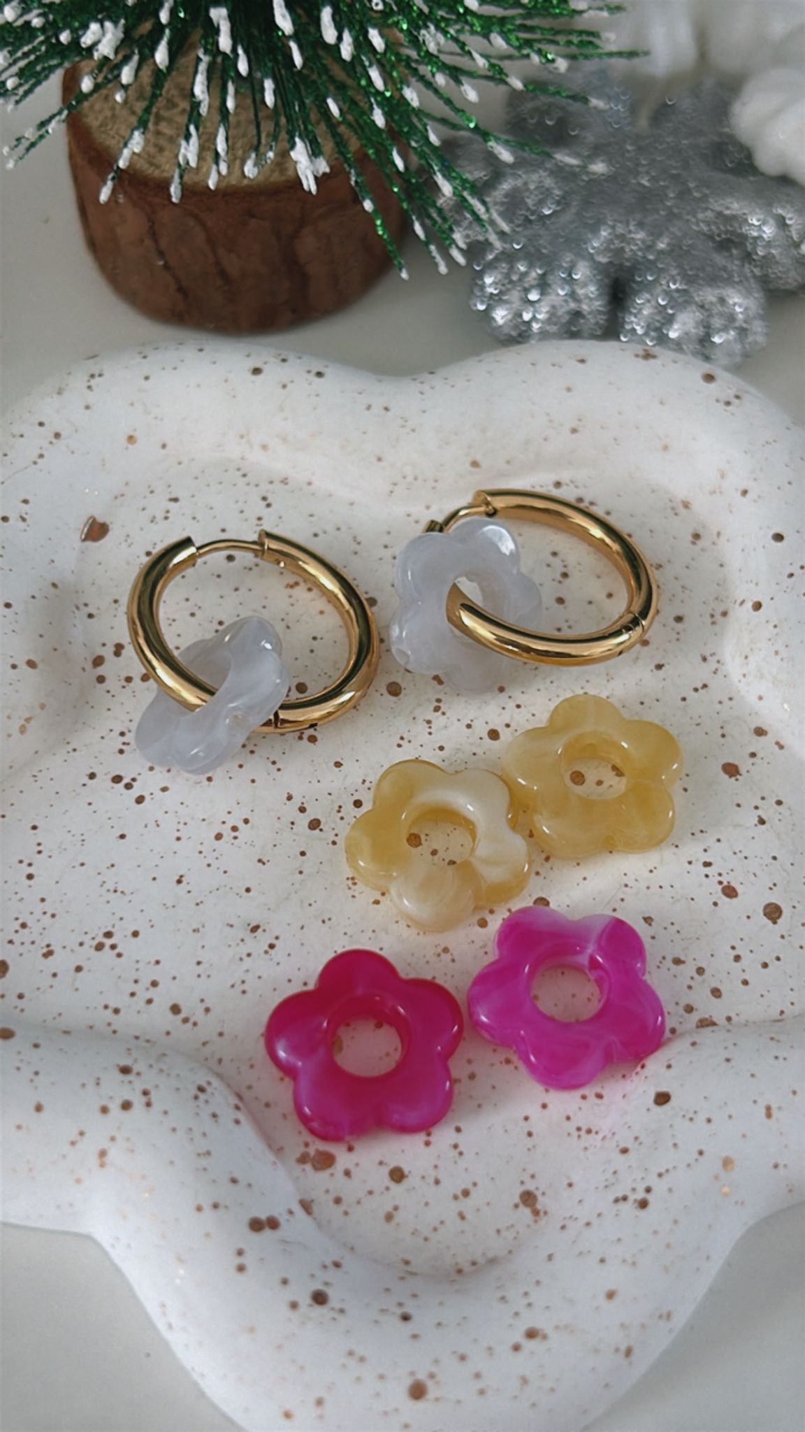 Colorful Flowers Earrings