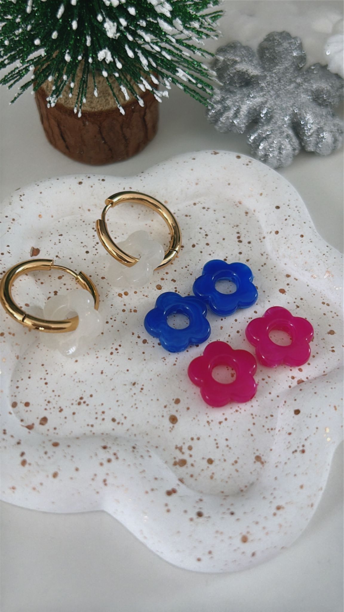 Colorful Flowers Earrings