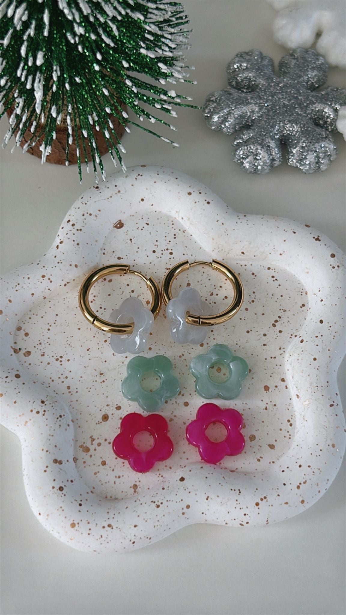 Colorful Flowers Earrings
