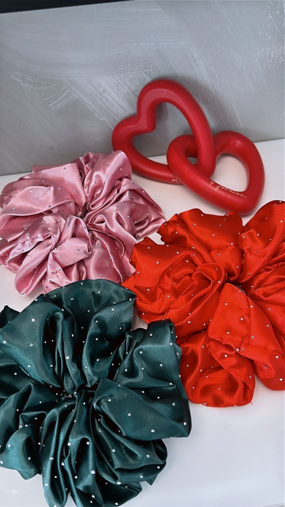 Giant Valentine's Scrunchies