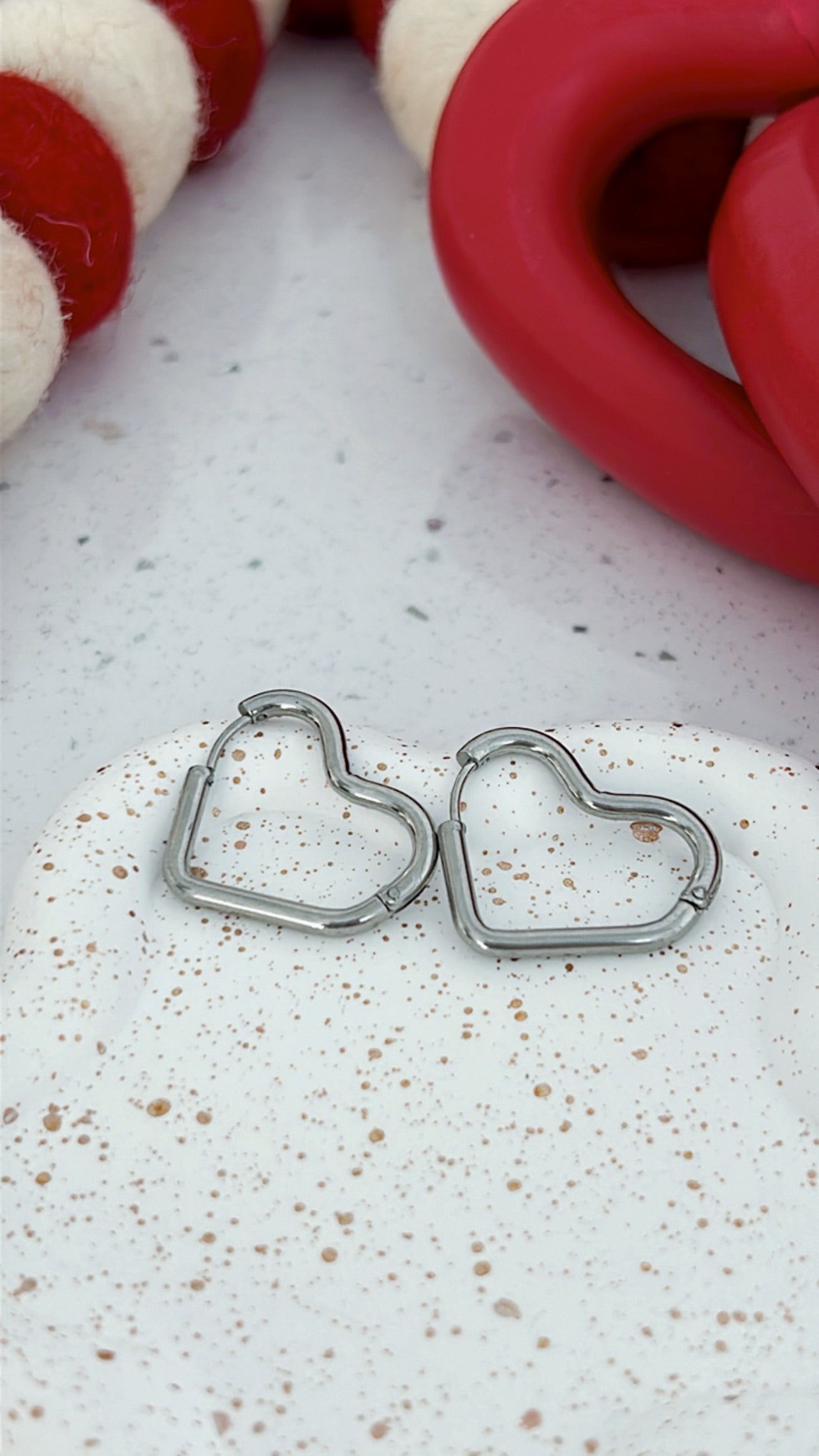 Paris- Heart Shaped Earrings