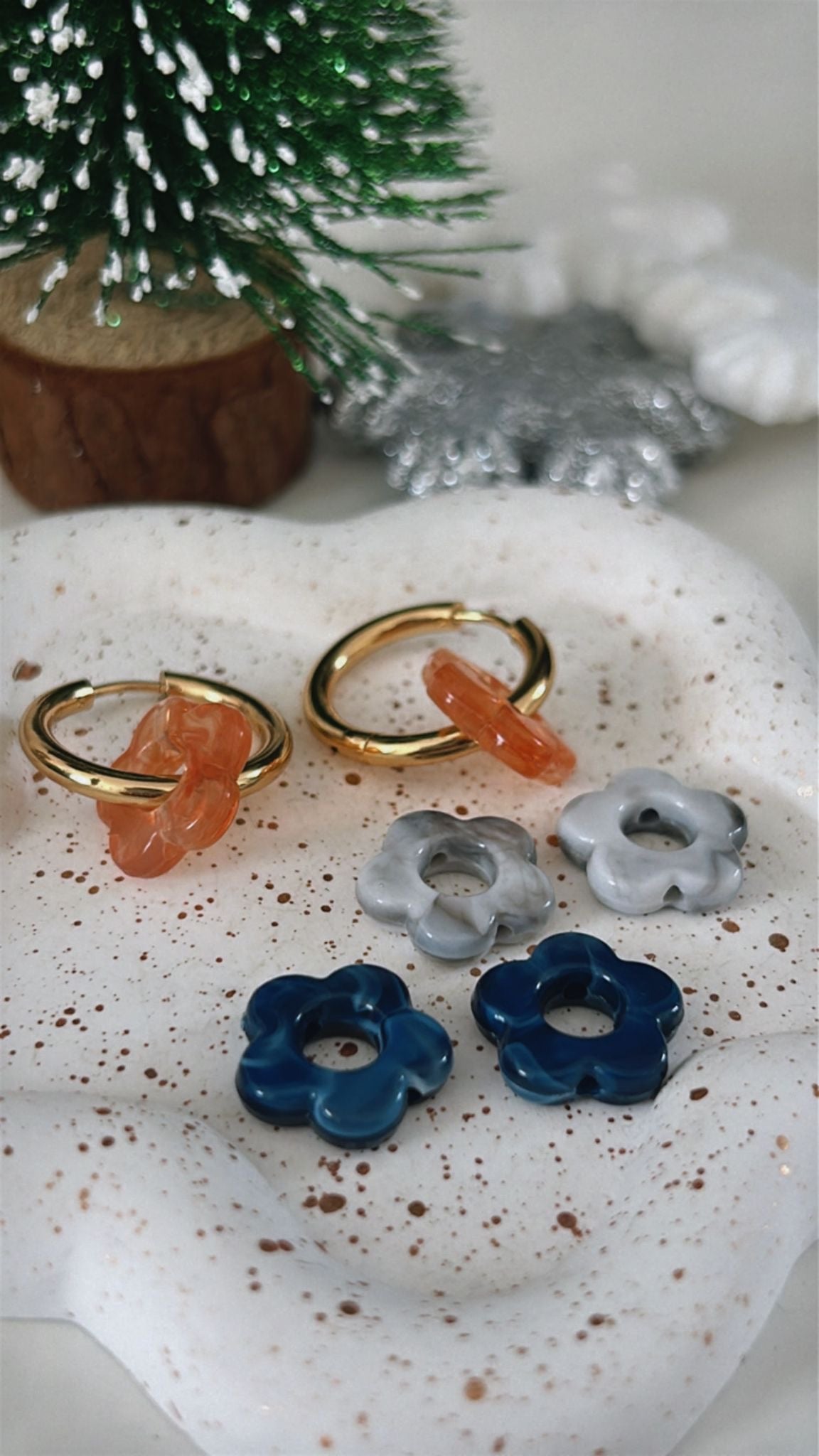 Colorful Flowers Earrings