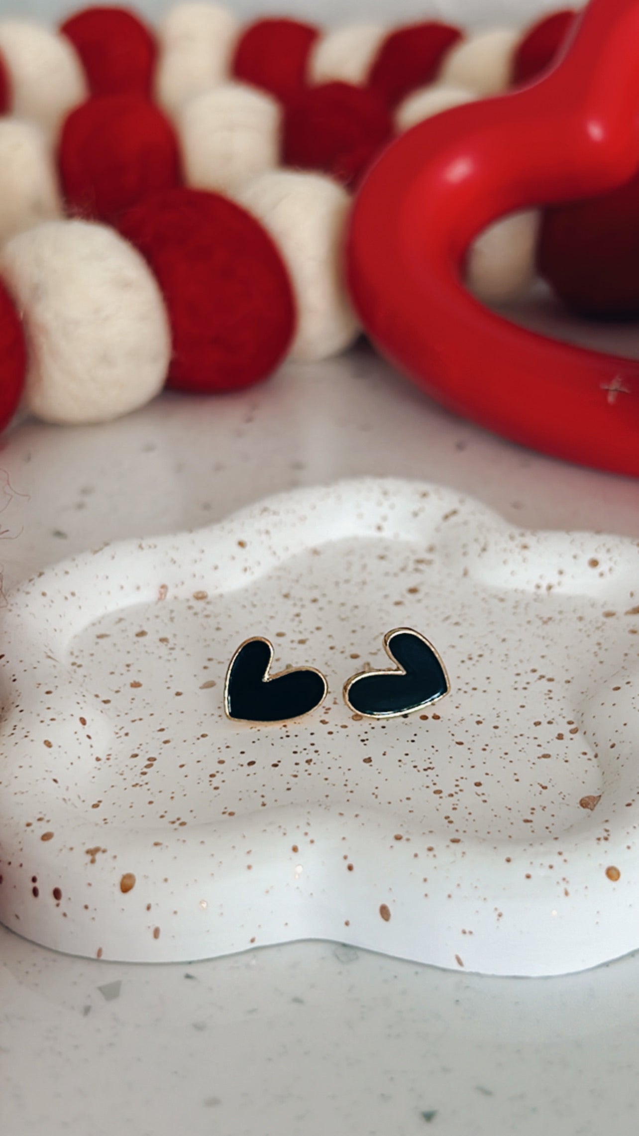 Amy- Heart Shaped Earrings