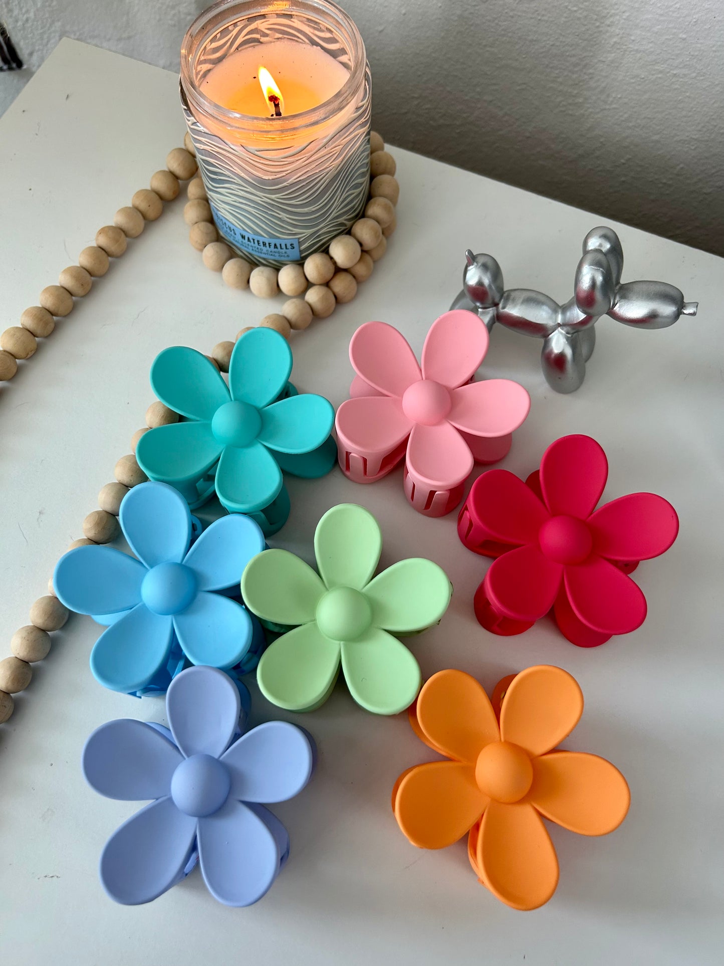 Colorful Flower Hair Clip