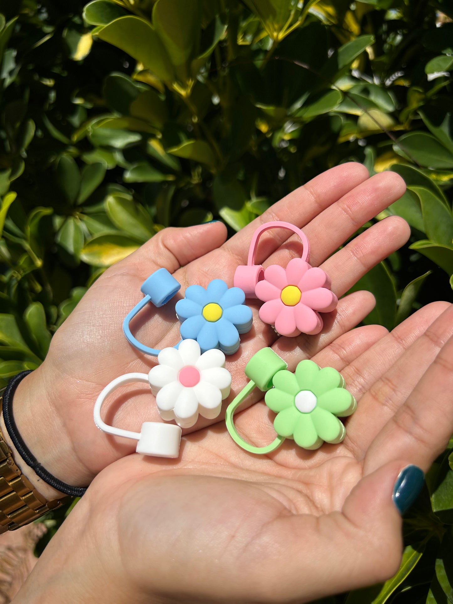 Flower Straw Rubber Topper