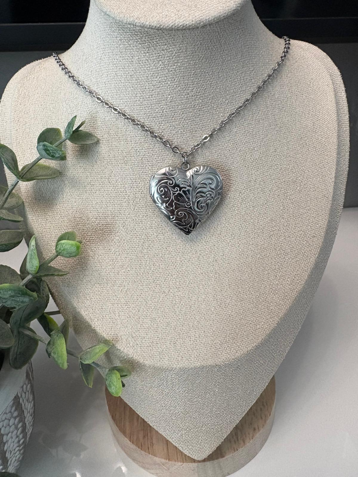 Personalized Photo Heart Necklace