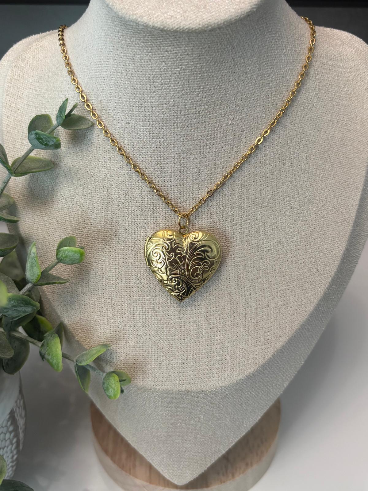 Personalized Photo Heart Necklace