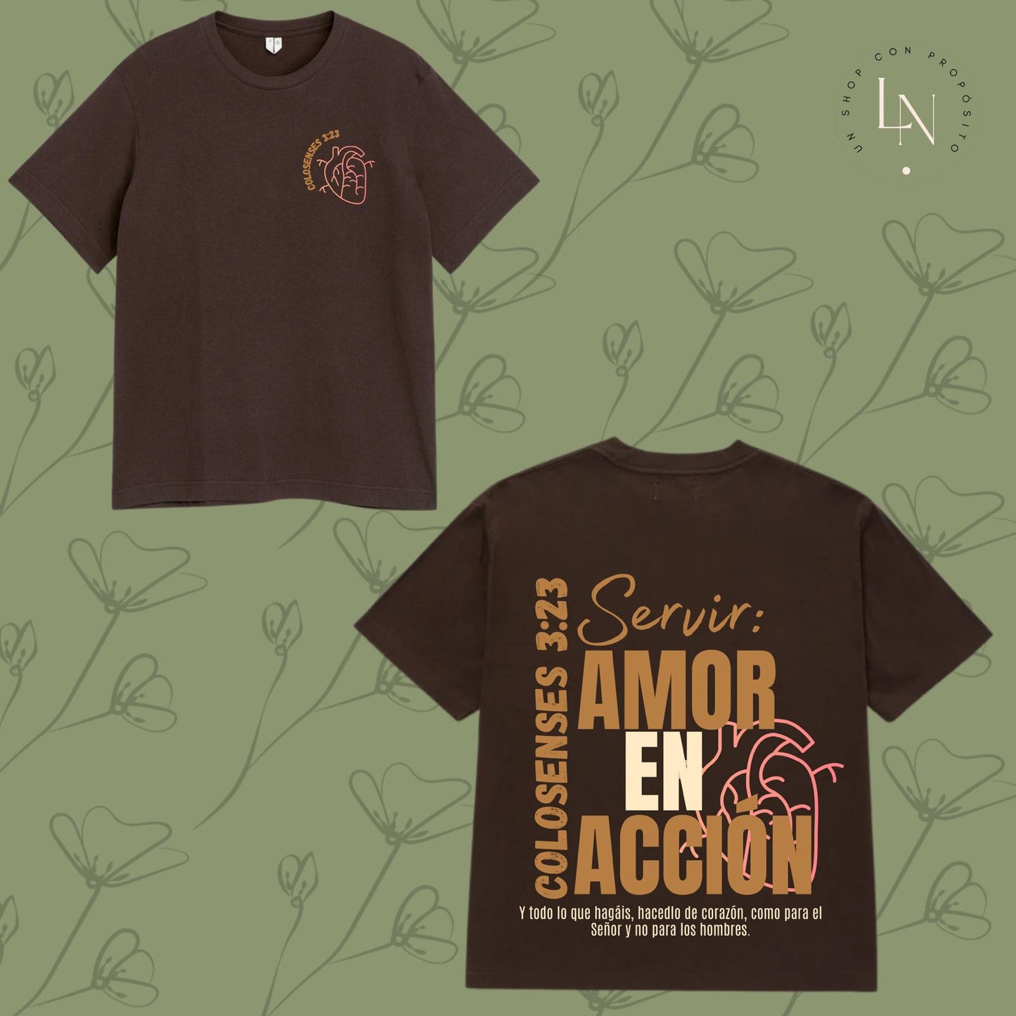 "Servir: Amor en Acción"-Tee