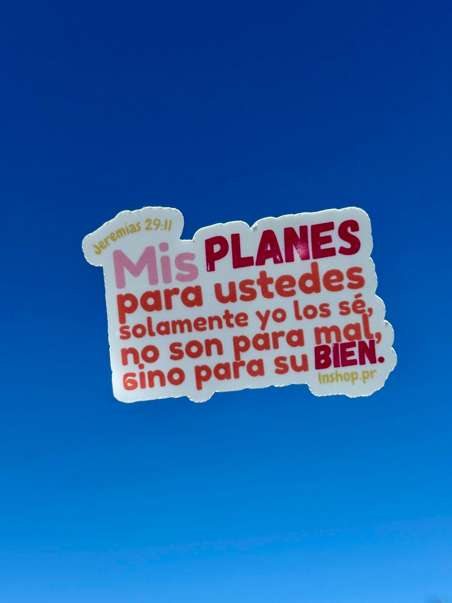 Jeremías 29:11- Waterproof Stickers