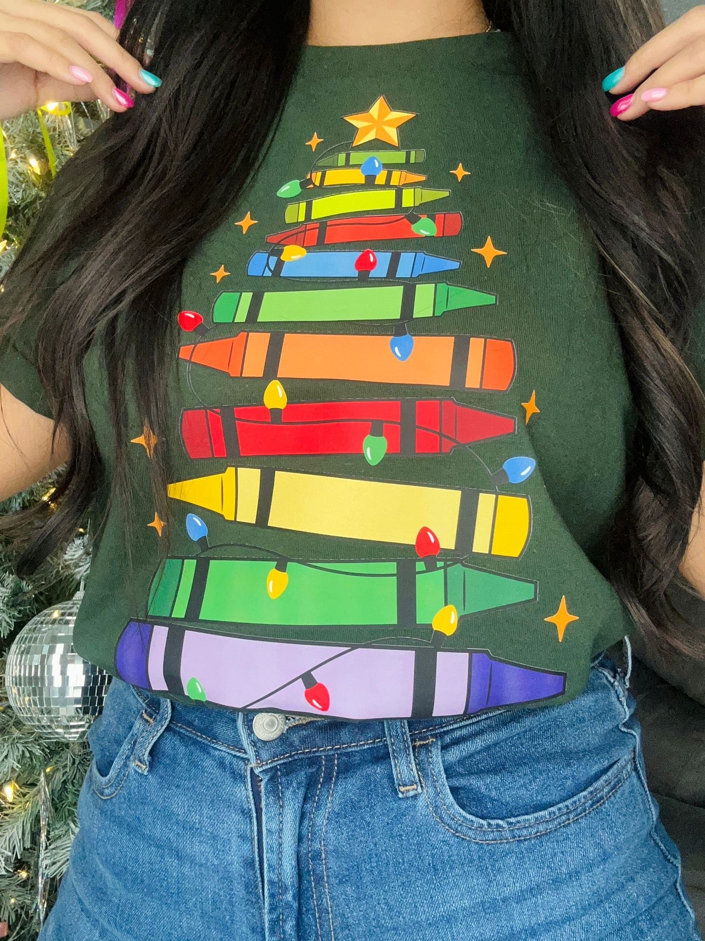 Teachers' Christmas Tree-Tee