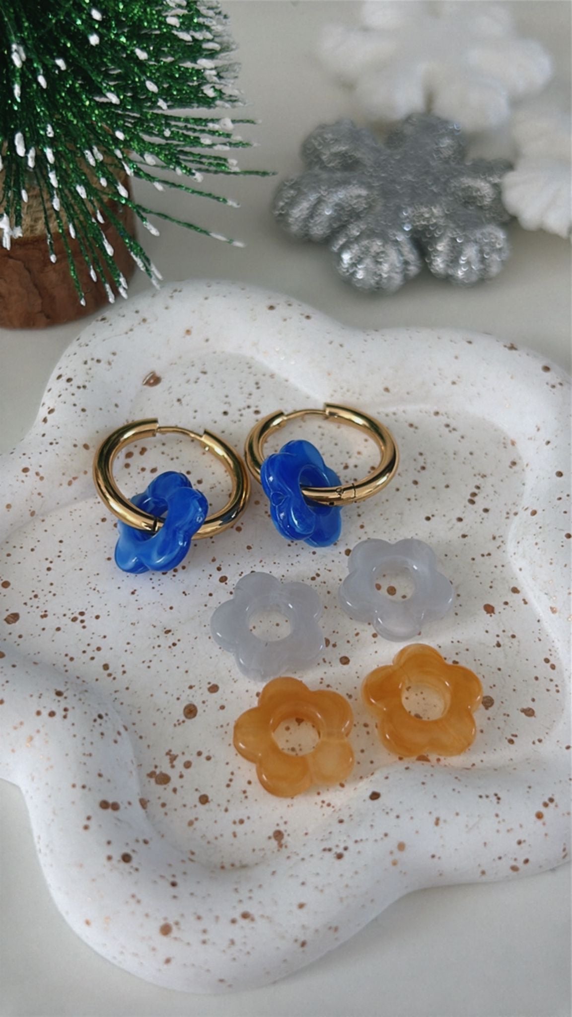Colorful Flowers Earrings
