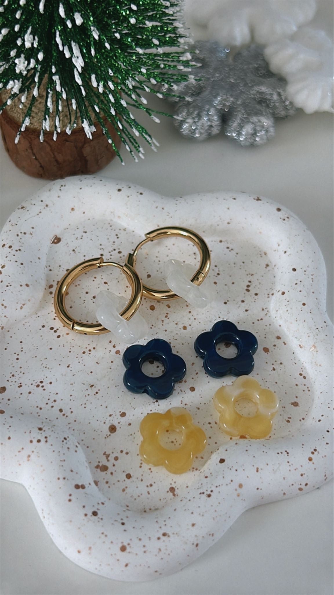 Colorful Flowers Earrings