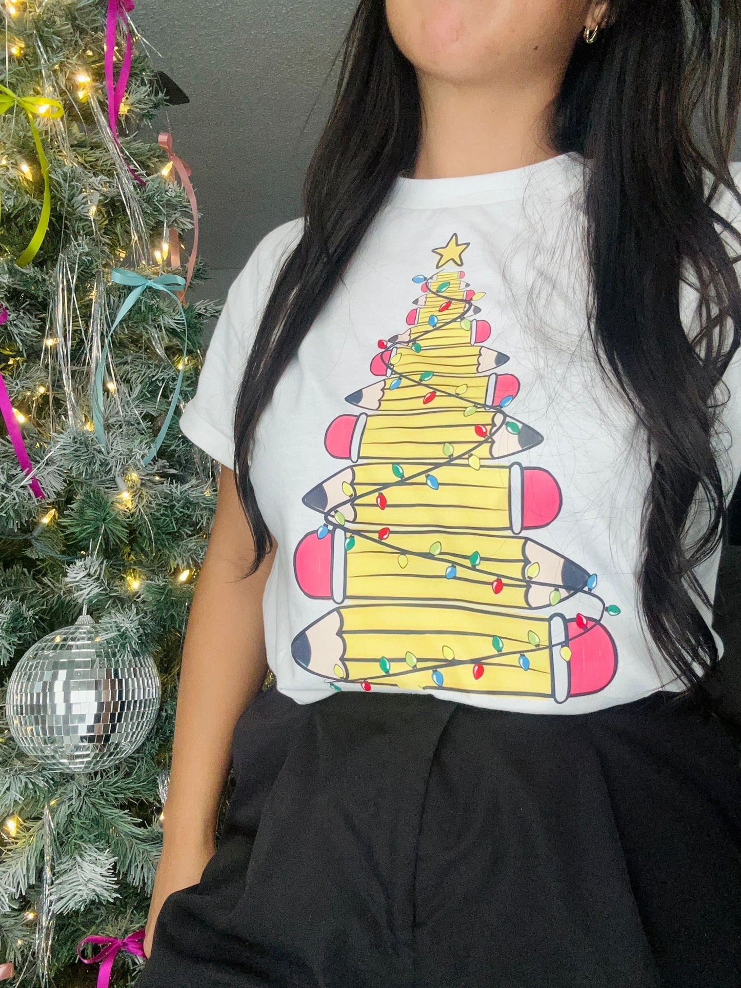 Teachers' Pencils Christmas- Tee
