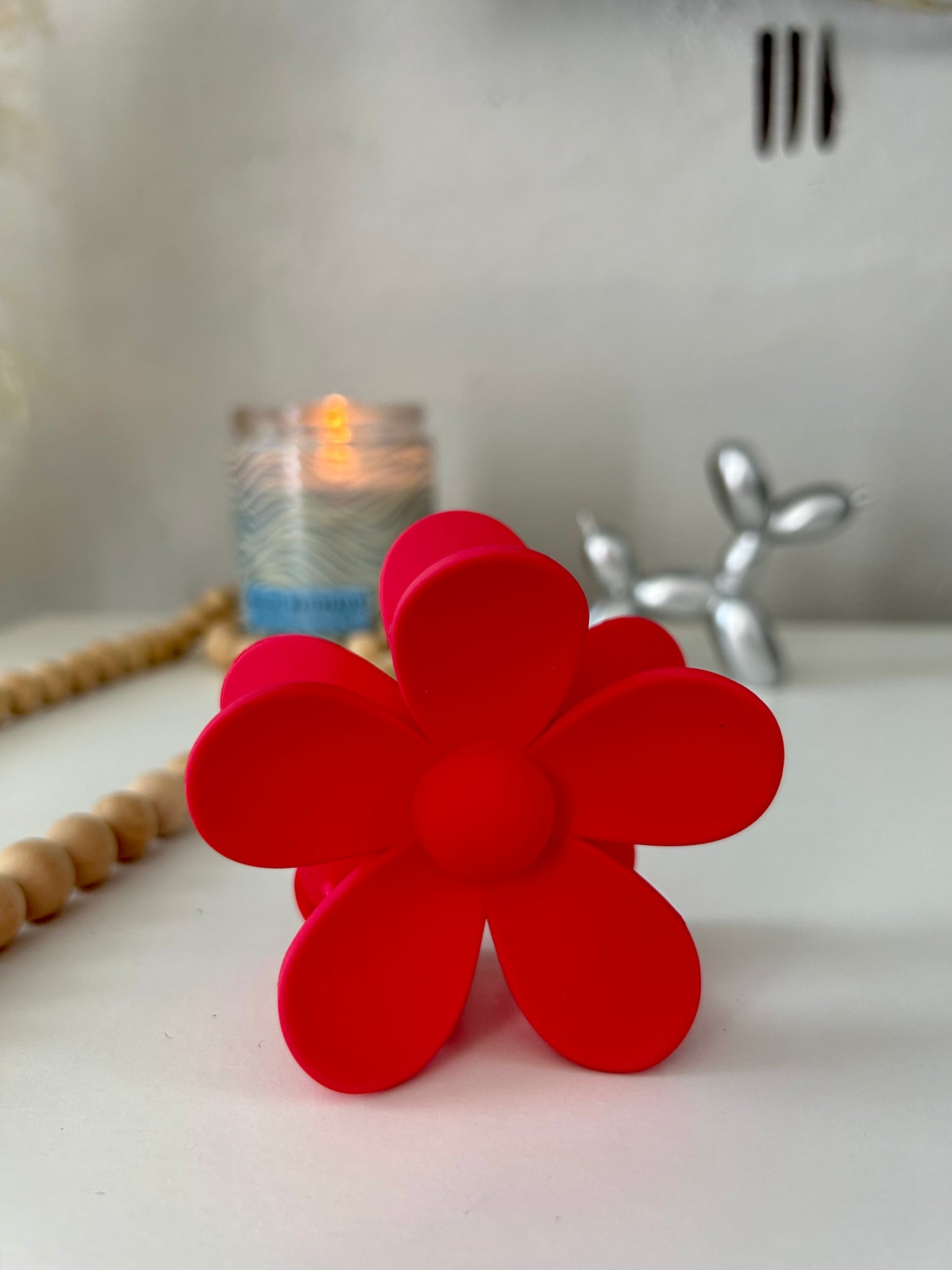 Colorful Flower Hair Clip