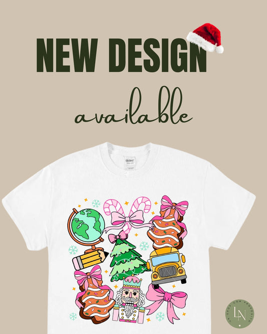 Coquette Bow Christmas Tee