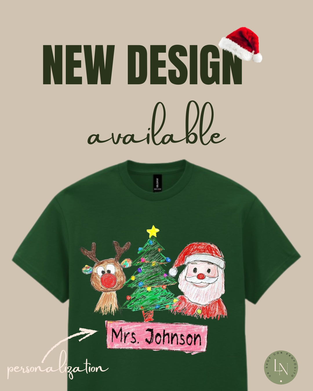 Teacher Crayon Name Tee