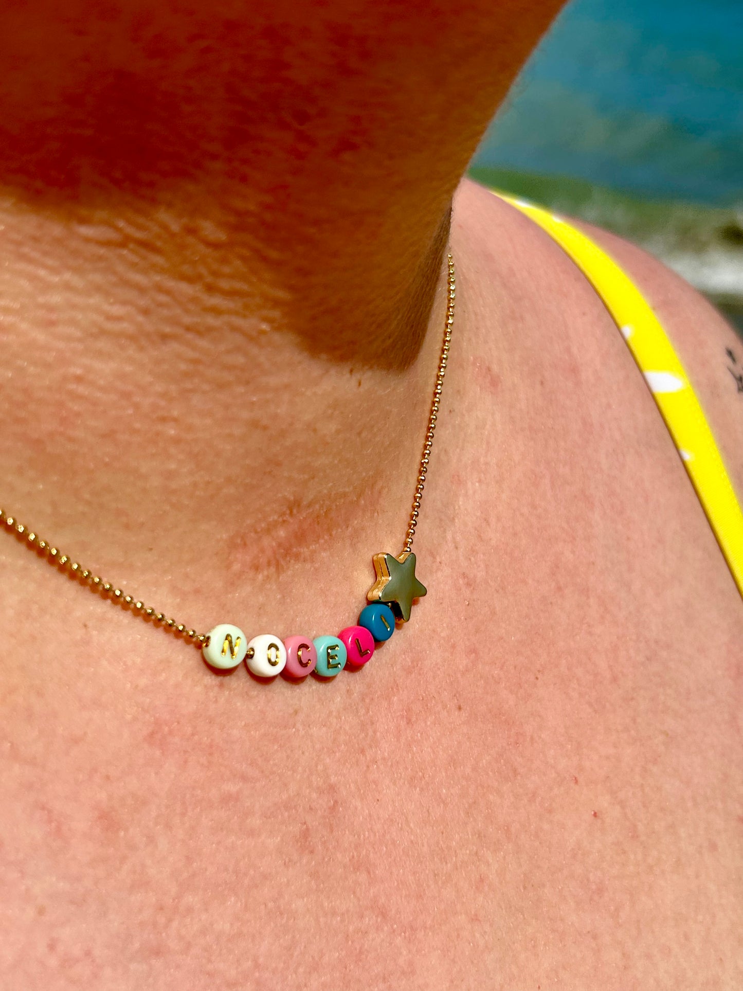 Colorful Summer Personalized Summer Necklace