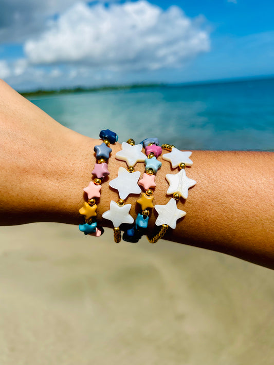 Beaded Star Bracelets (Set of 2)