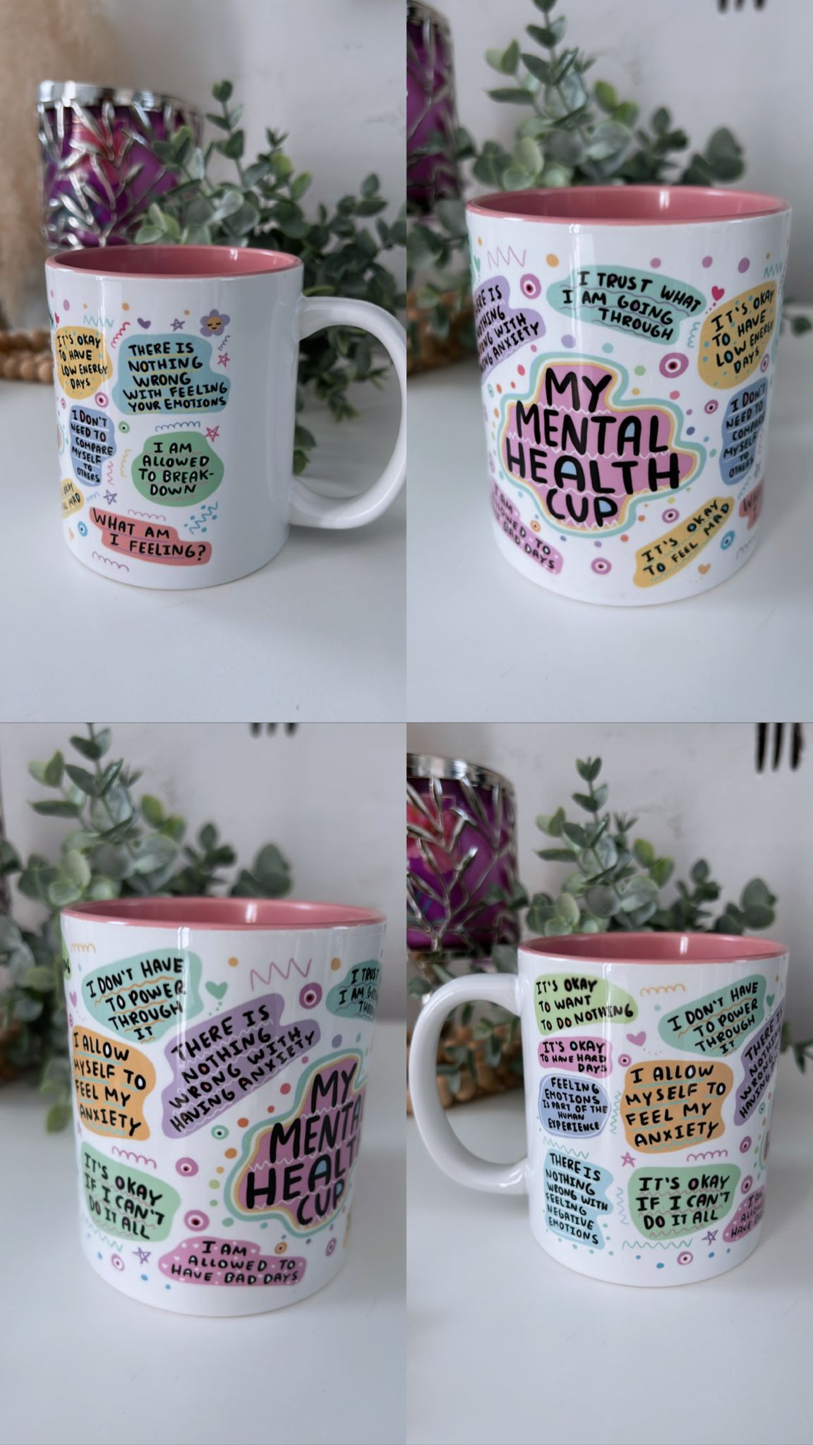 "My Mental Health Cup"- Taza