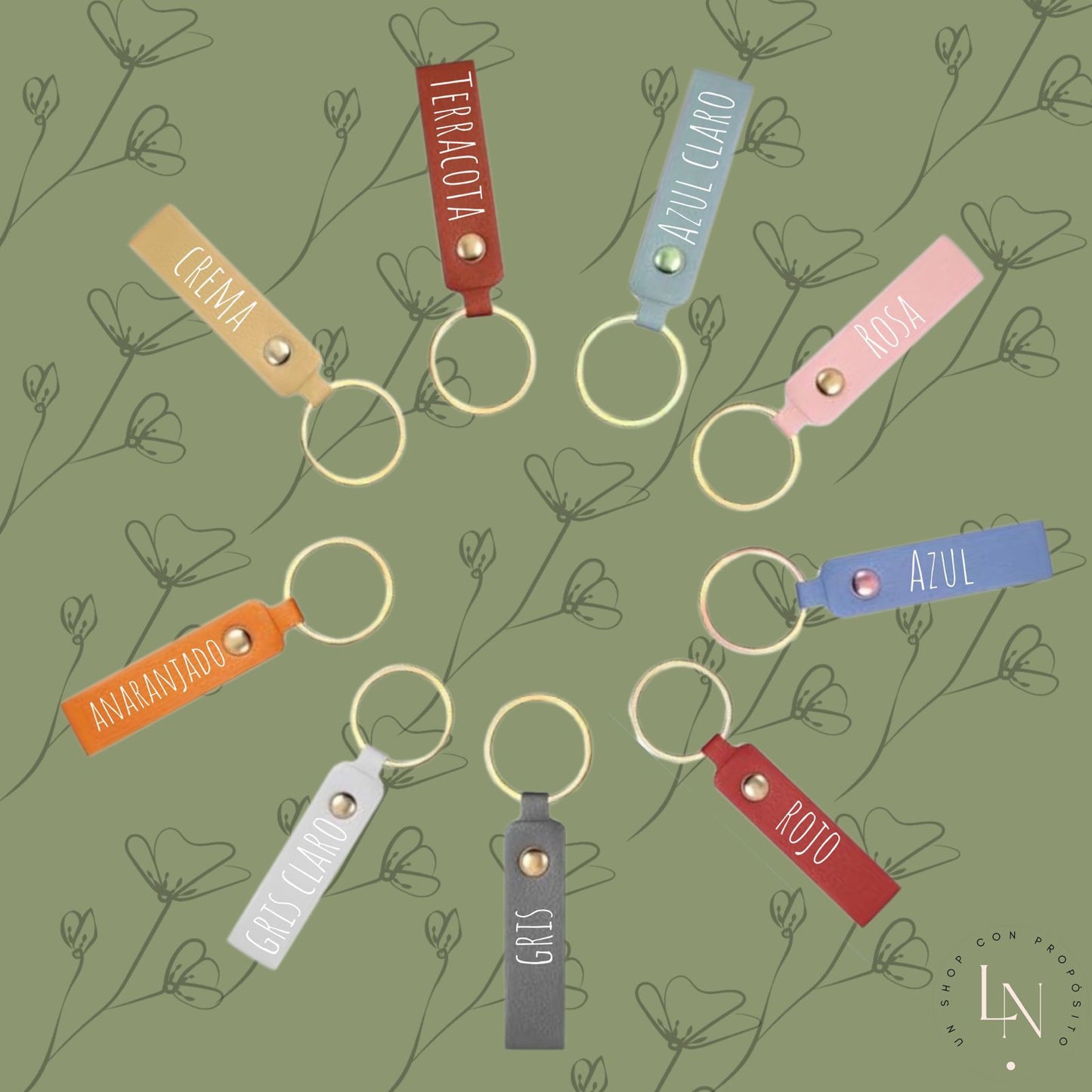 Llavero Personalizado de Cuero Sintético | Back 2 School
