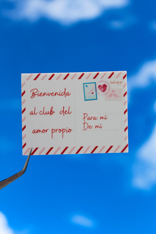 "Bienvenida al club del amor propio.." -Stickers